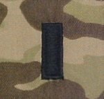 MultiCam RANK Insignia SEW ON O-2 1LT Black