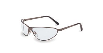 Uvex Tomcat Safety Glasses With Gunmetal Frame And Clear Hardcoat Lens