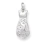 Sterling Silver Fancy Cat Charm