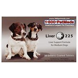 1-800-PetMeds Liver Plus 225mg 30 Enteric Coated Tablets