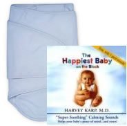 Miracle Blanket Gift Set - Blue with Happiest Baby On The Block CD
