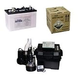 Basement Watchdog 1/2 HP Combination Primary and Backup Sump Pumps w/Battery and Acid - SPD-BW4000KIT