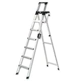 Tools & Hardware : SMF2081AABLD 8 ft. Premium Lightweight Aluminum Folding Step Ladder with Leg Lock Handle