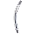 14 Gauge 316L Stainless STEEL Curved Barbell 7/16"