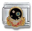 Clearly Charming Space Your Face Logo Grateful Dead Italian Charm Bracelet Link