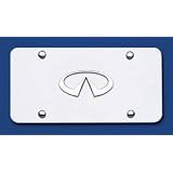 Chrome Logo License Plates - Infiniti by Au-tomotive Gold
