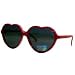 Solid Red Heart Shaped Lolita Sunglasses