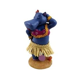 Miniature Dashboard Hula Doll - Hula Hippo