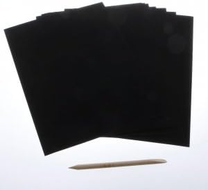 8K A4 Colorful Camouflage Art Scratch Paper White and Black