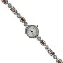 Sterling Silver Marcasite Genuine Garnet Watch