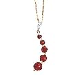 10k Gold, Diamond & Garnet Journey-Style Pendant
