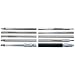 Starrett 121CZ Long Range Tubular Vernier Inside Micrometer Set, 32-107" Range, 0.001" Graduation, +0.0004"/-0.0000" Accuracy