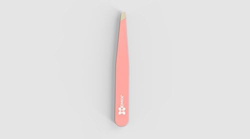 Gemix Professional High Quality perfect Stainless Steel Eyebrow Slant Tweezer(Pink
