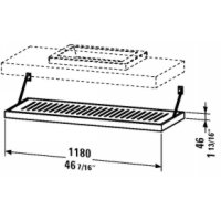 Duravit Shelf for 6408 6443-67