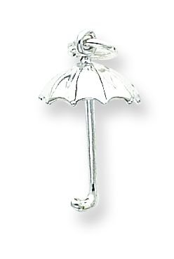 Sterling Silver Umbrella Charm with 20 inch Sterling Silver Chain