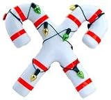 Candy Canes with Christmas Lights Antenna Ball Topper