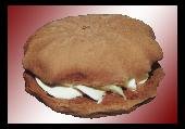 Freshly Made Sugar Free Jumbo Chocolate Cookie Sandwiches- 4 pack