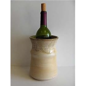 Golden Desert Pottery Wine Cozy or Chiller by Mug Heaven Handcrafted Pottery