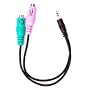 Headset Buddy Adapter: PC Headset to Phone Adapter PC35-PH25 - Use Computer Headset with Home/Cell Phones - Convert Dual 3.5mm to 2.5mm
