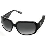 Coach Dulcinea Fashion Sunglasses S830/DULCI/BLK/61/18: Black/Black Gradient