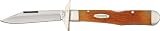 Bear & Son Autum Feather Jigged Bone Swing Guard Folding Knife