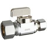 Zoe Industries 100% Shower Head Shut Off Valve - Solid Brass - Chrome Finish