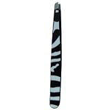 Glow Professional Straight Tip Tweezer, White and Black Abstract