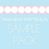 Personalized Baby Products Sample Pack - Baby Shower Gifts & Wedding Favors (Set of 48)