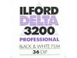 Ilford DELTA 3200 Professional, Black and White Print Film, 135 (35 mm), ISO 3200, 36 Exposures (1887710)