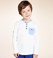 Autograph Pure Cotton Henley Neck Jersey T-Shirt