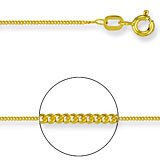 Image of Jewelco London 18 carat Solid gold traditional Pendant Curb chain Necklace . Click Here for Dimensions and Weights.