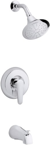 KOHLER K-T98006-4-CP July Rite-Temp Pressure-Balancing Bath/Shower Trim Set, Polished Chrome