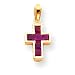 Jewelry : 14k Small Ruby Cross Pendant
