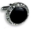 Black with Crystal Setting