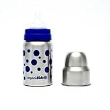 OrganicKidz Wide Mouth Blue Dots Bottle - 9oz.