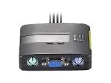 Produkt-Bild: LevelOne 2-Port PS/2 Kabel KVM mit Audio