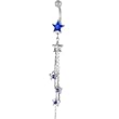 Solar Blue Gem COSMIC STAR Dangle Belly Ring