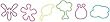 Memory Shaped Silicone Bands 24/Pkg-Garden - 6 Assorted Designs