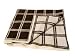 Nui Organics Grid Baby Blanket Cocoa and Cream