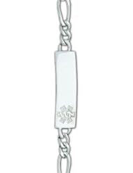 0.925 Sterling Silver Medical Alert ID Bracelet