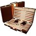 Large 18" Leatherette Backgammon Set - Brown