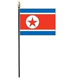 North Korea Miniature Flag