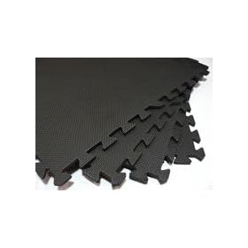 Click here to buy 24 Square feet (6 tiles + borders) 'We Sell Mats' Charcoal Gray 2' x 2' x 3 8 Anti-Fatigue....