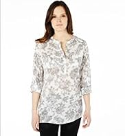 Linen Blend 2 Pockets Floral Shirt