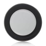 By Mikasa Color Studio Black/Platinum Platter, 12"