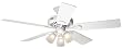 Hunter 20546 Summer Breeze Plus Three-Light 52-Inch Five-Blade Ceiling Fan, White with Frosted