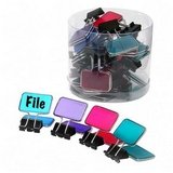 Rectangular Tab Binder Clip, 3/8Capacity (BAU29345) Category: Paper and Binder Clips