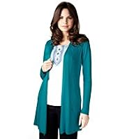 Per Una Open Front Ladder Stitched Cardigan