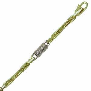 Two Tone Fashionable Bullet Men's Bracelet