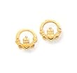 14kt Gold Irish Celtic Claddagh Earrings